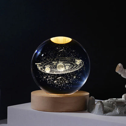 Cosmic Crystal Ball — Aesthetic Night Light