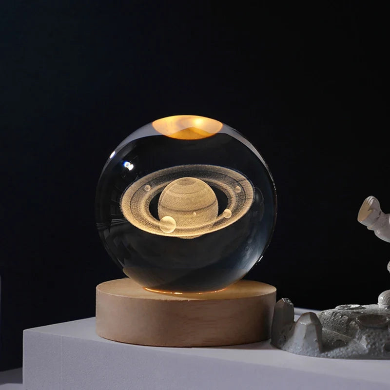 Cosmic Crystal Ball — Aesthetic Night Light
