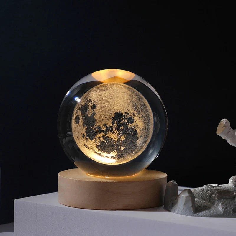Cosmic Crystal Ball — Aesthetic Night Light