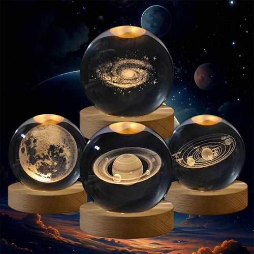 Cosmic Crystal Ball — Aesthetic Night Light